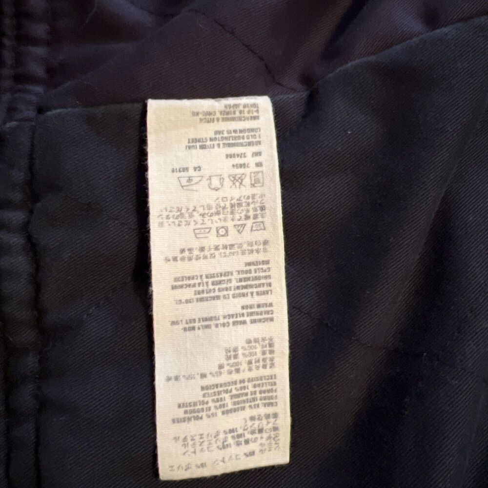 Abercrombie and Fitch VINTAGE Mens Grindstone Creek Jacket Navy Large L Blue - Picture 2 of 14